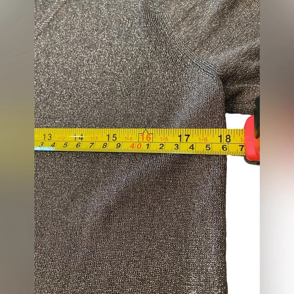 Eileen Fisher Metallic V-Neck Sweater - Picture 6 of 8